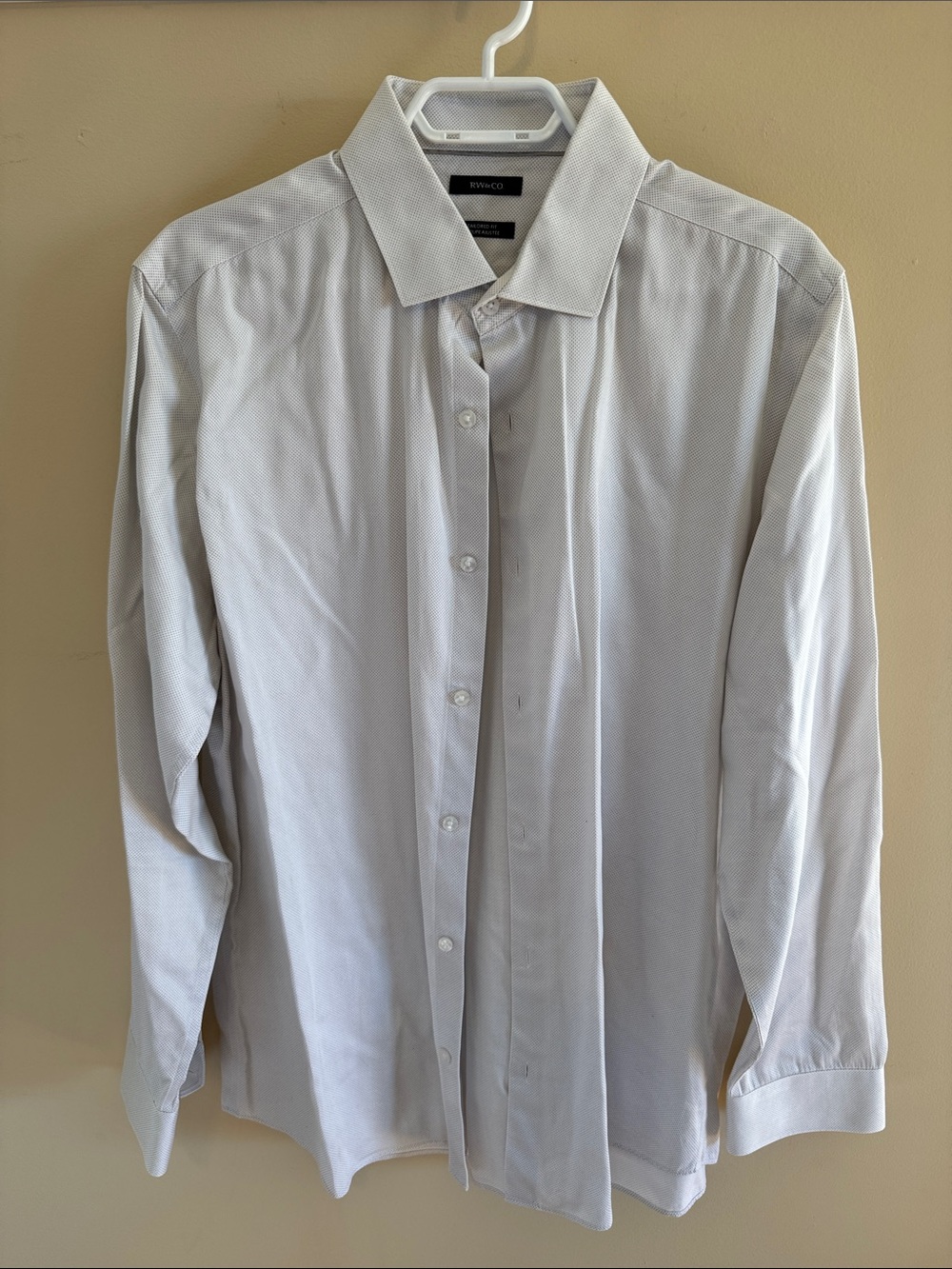 RW&CO. Men's Light Gray Dress Shirt